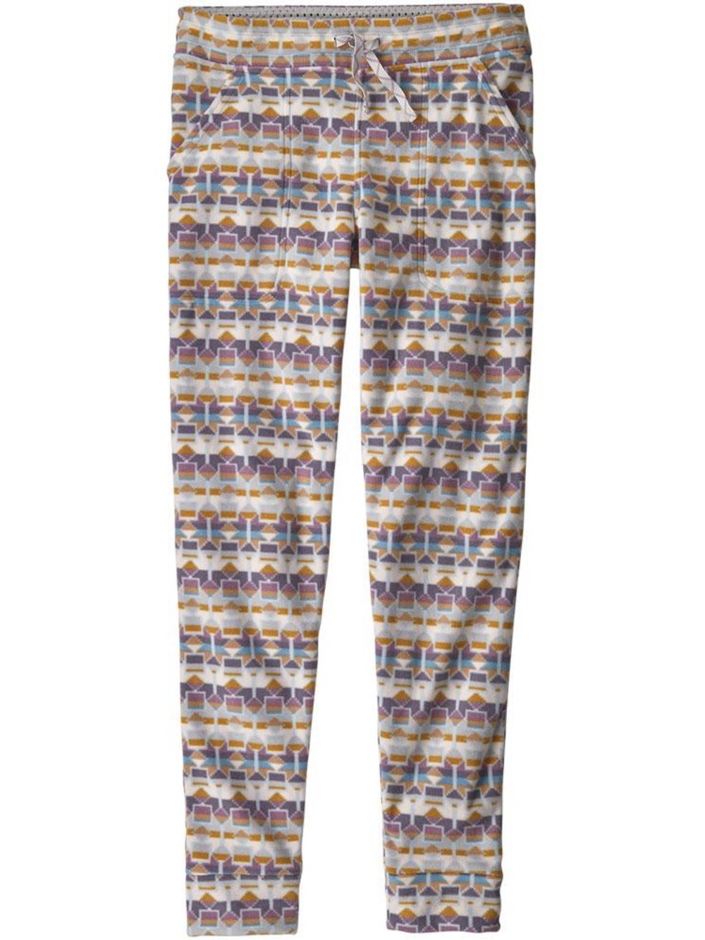 Patagonia Snap-T Fleece Baselayer Pants Pink Purple Multi Print XS